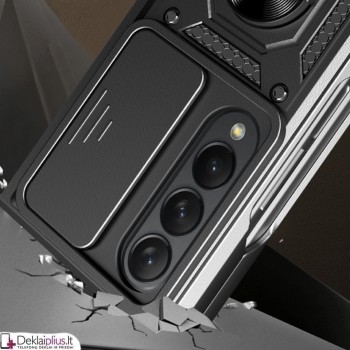 5in1 smūgiams atsparus dėklas su žiedu ir kameros apsauga (Samsung Z Fold 4)